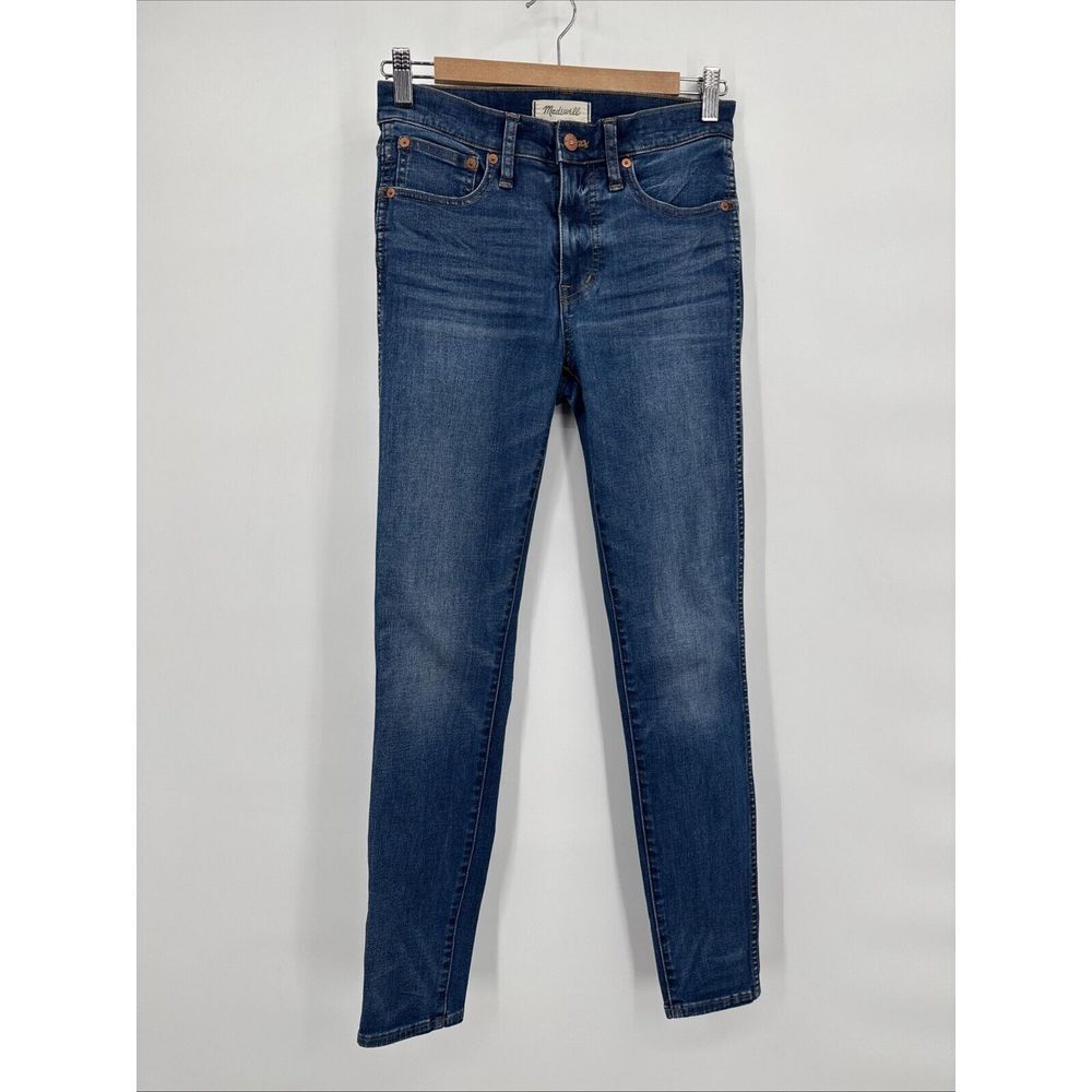 Madewell 9" High Rise Skinny Jeans Womens Size 26 Medium Wash Blue Denim